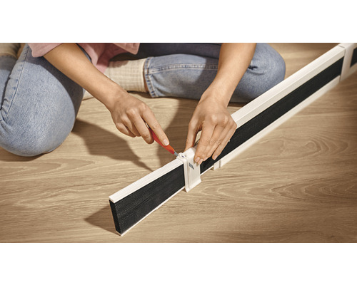 Tesa® aluminium dakraam plisségordijn, profielen telescopisch tussen 116 cm en 164 cm