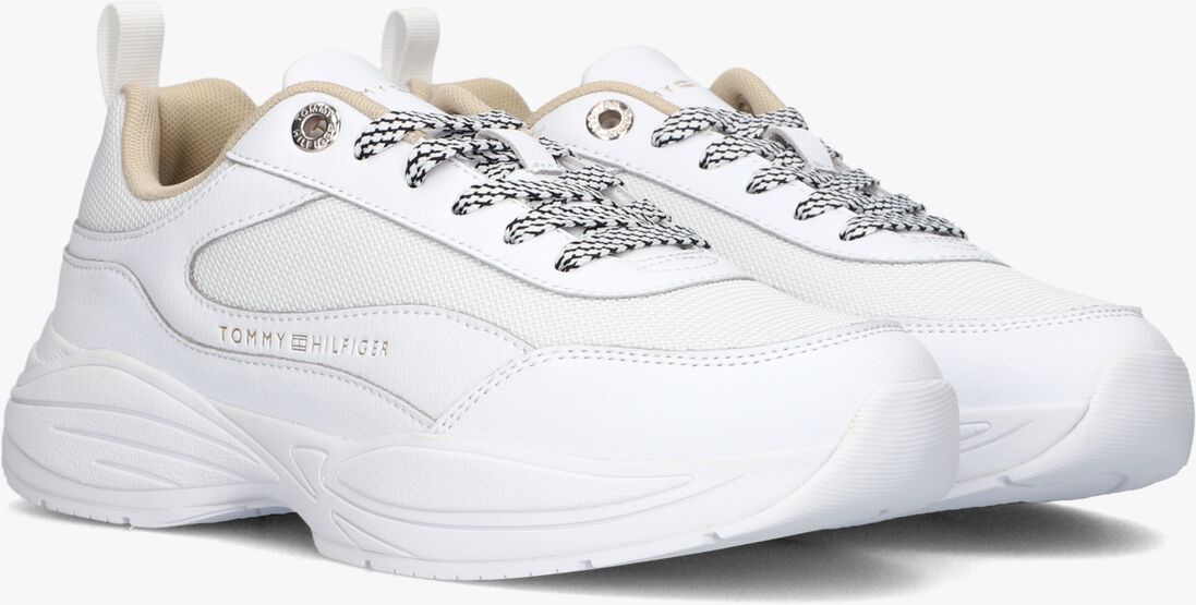 TOMMY HILFIGER witte tommy hilfiger lage sneakers chunky runner