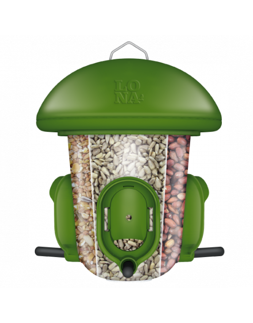 Lona Voersilo S6 - Voersilo - 21 cm 800 ml Groen Transparant