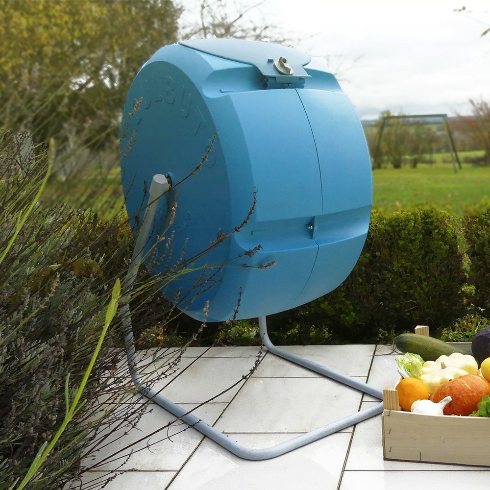 Composteur urbain culbuto 50l à rotation - recyclage déchets alimentaires - composteur petite taille