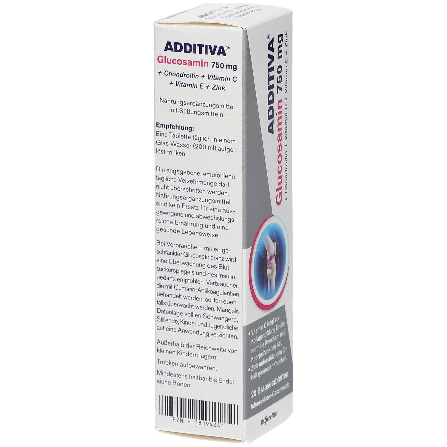 ADDITIVA® Glucosamin 750 mg