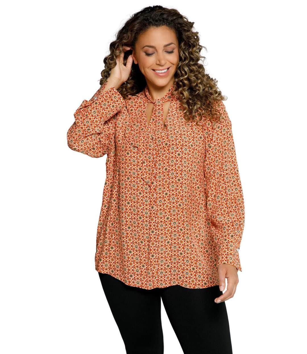 ULLA POPKEN Blouse orange brûlé