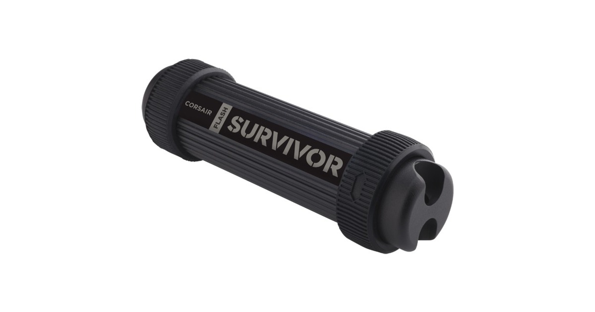 CorsairFlash Survivor Stealth 128 GB  usb-stick  (Zwart, CMFSS3B-128GB, USB 3.0)