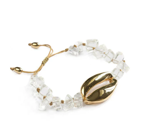 EMM Copenhagen Shell Armbånd d bjergkrystal
