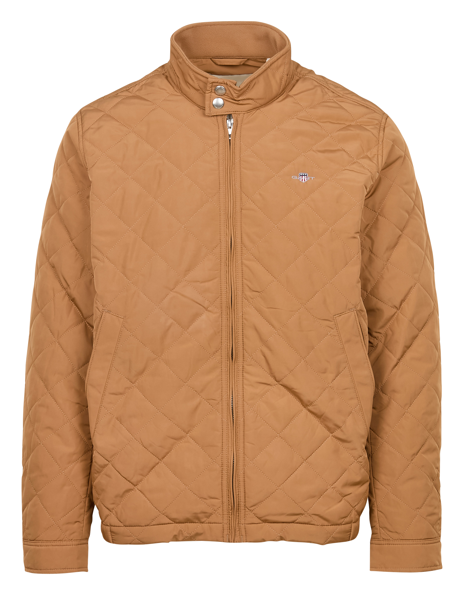 Veste col montant matelassée| Marron