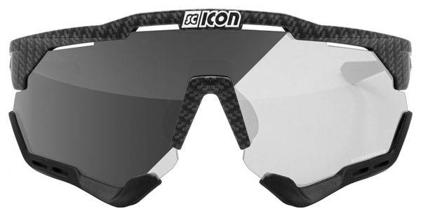 Scicon Sports Aeroshade XL Lunettes De Soleil De Performance Sportive (Scnpp Silver Fotocromic/Compagnon De Carbone)