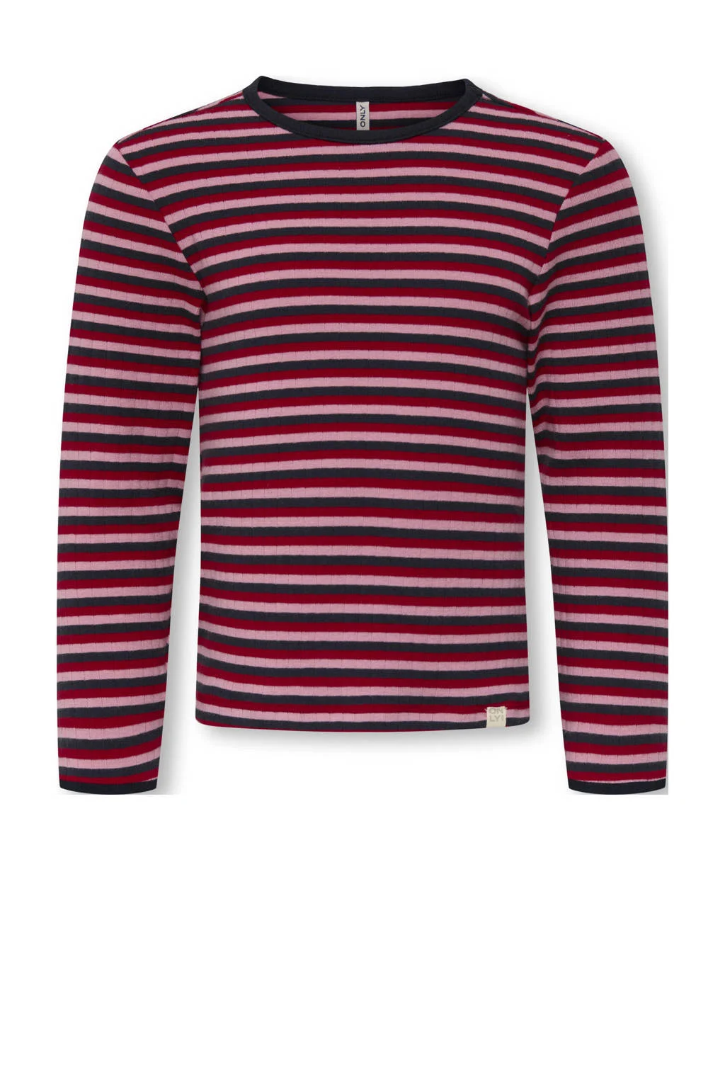 KIDS ONLY MINI longsleeve donkerblauw rib gebreid