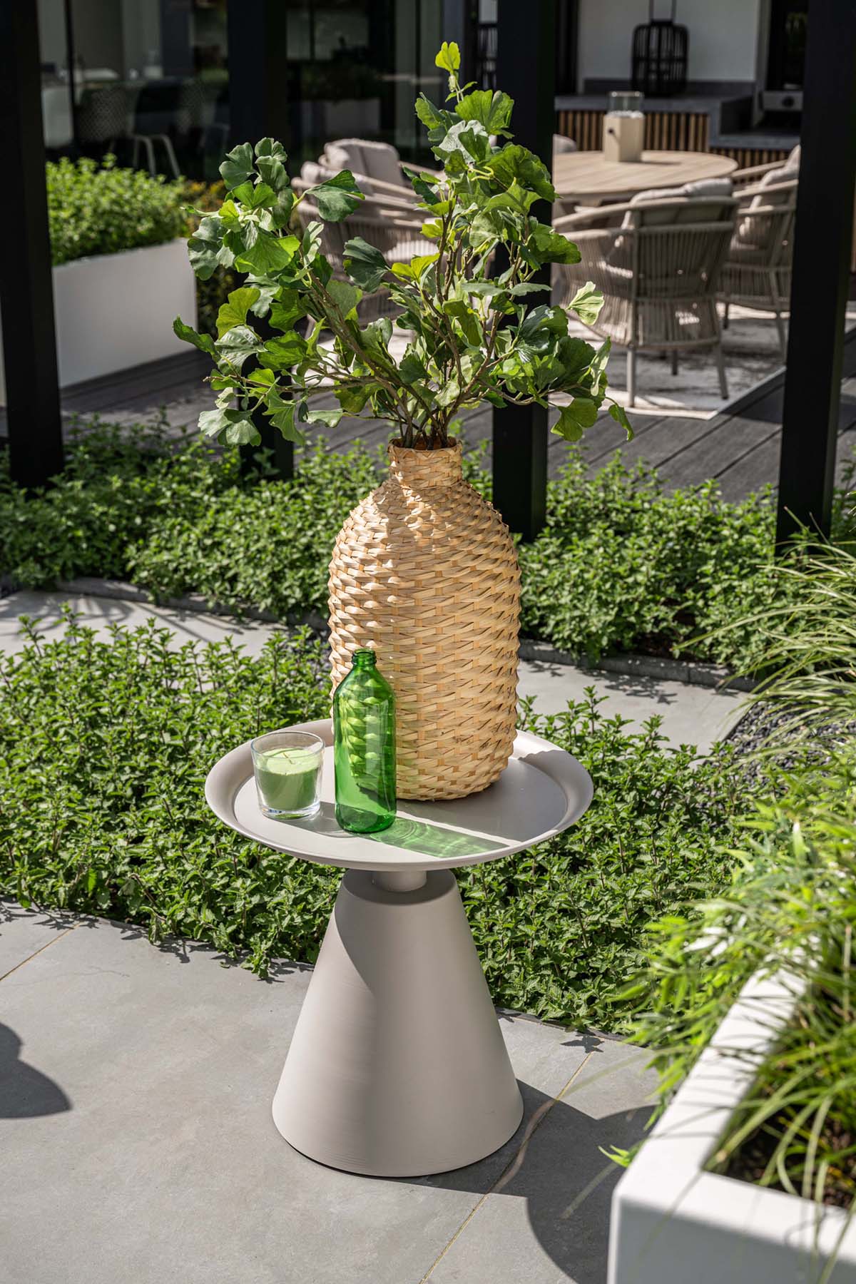 Garden Impressions Zavala 50xH48 cm bijzettafel  - taupe