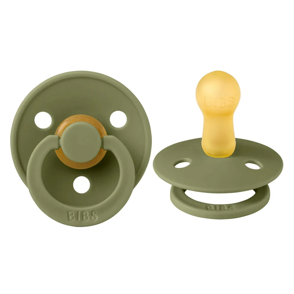 Bibs Suce Bibs 0-6mois Paquet de 2 - Olive (Grandeur 1)