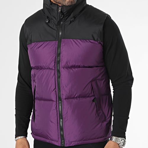 Doudoune Sans Manches Capuche JK2105 Violet