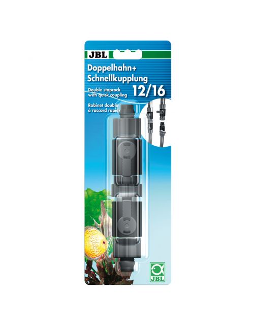 Jbl Dubbele Kraan Met Snelkoppeling - Filters - 12\/16 mm