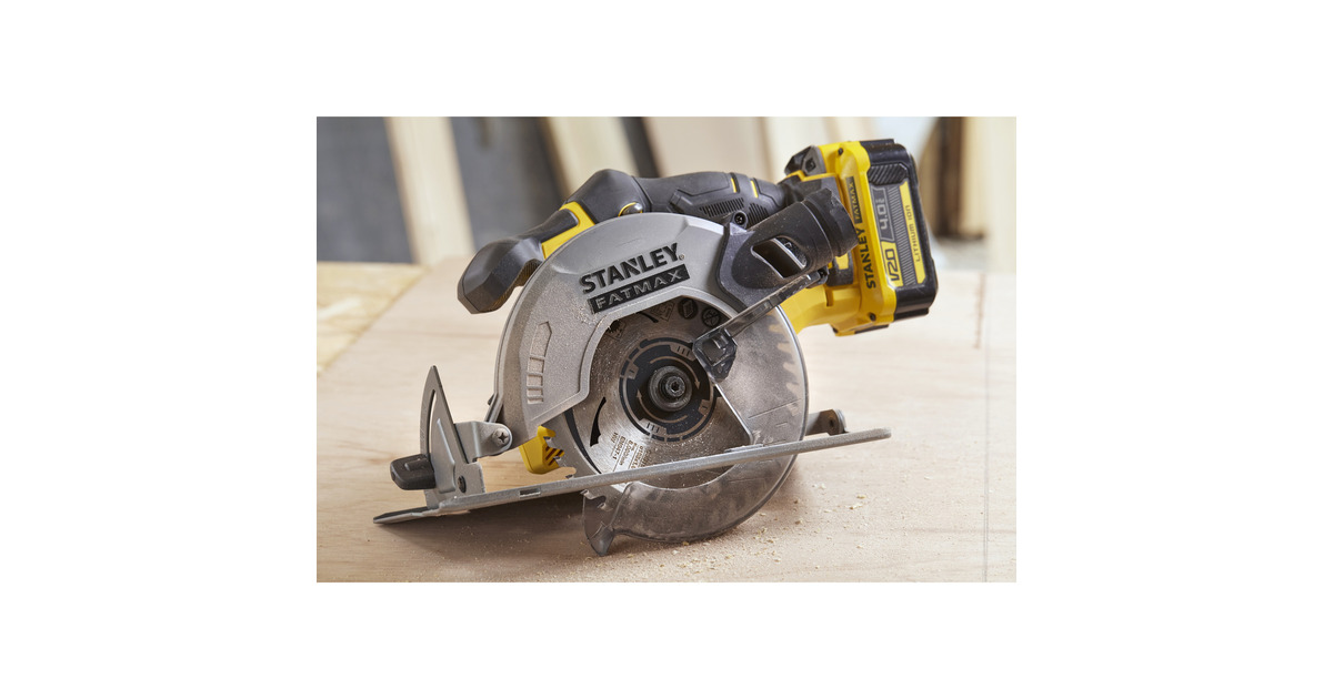 StanleyFATMAX V20 18V Handcirkelzaag  (Zwart/geel, Accu en oplader niet inbegrepen)