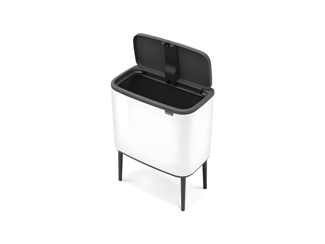 Touch Bin sur pieds 36 l blanc Code R