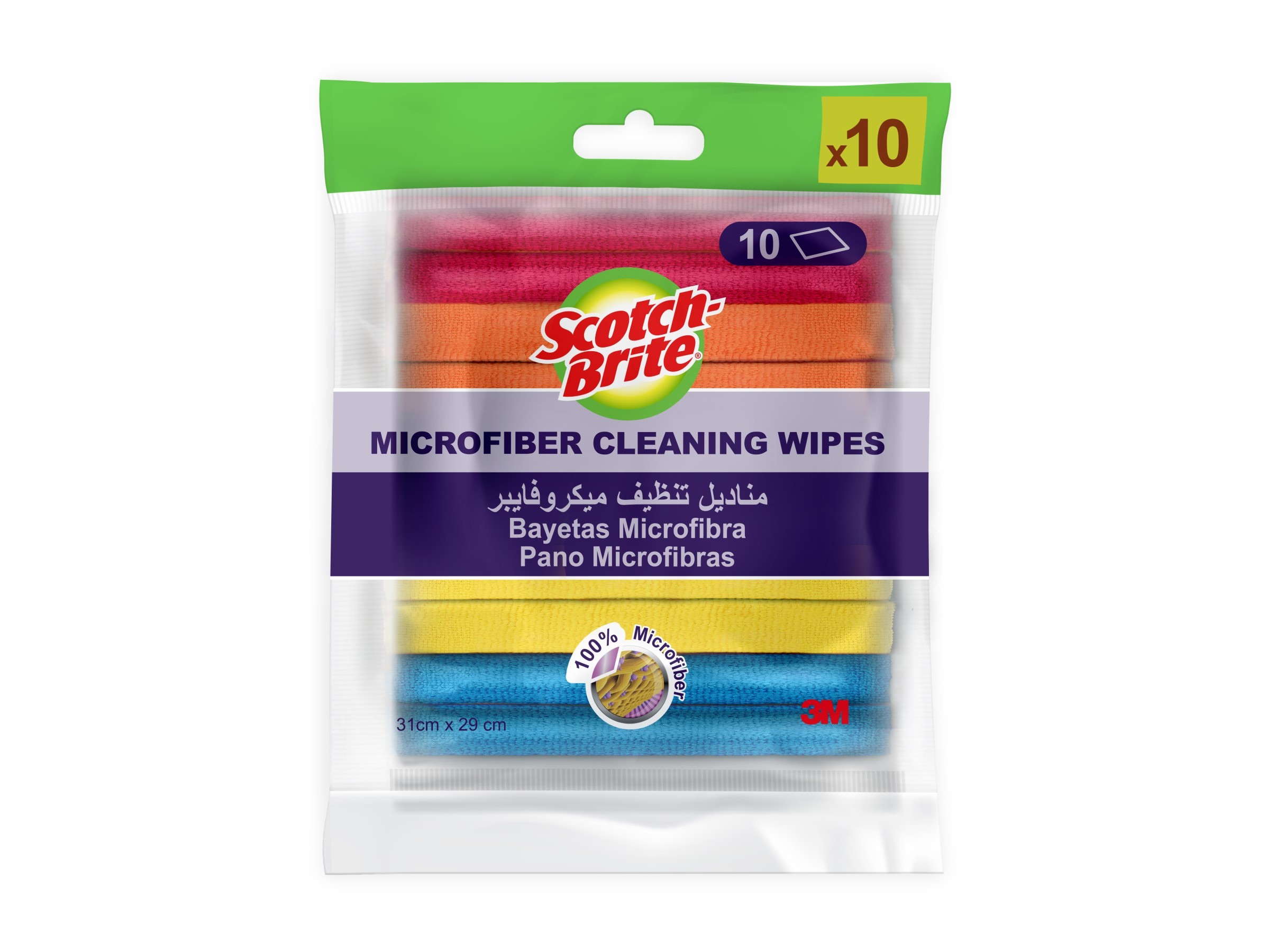 PANO SCOTCH BRITE MICROFIBRA 10UN