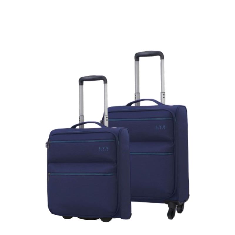 Lot de 2 valises cabine et underseater souples 1976 Extensibles 55 et 45 cm Marine