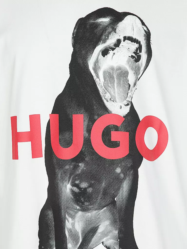 HUGO T-Shirt DAYAKING weiss
