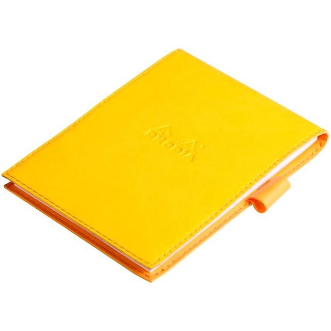 Rhodiarama porte-bloc avec porte-crayon + bloc N°12 ligné - Jonquille
