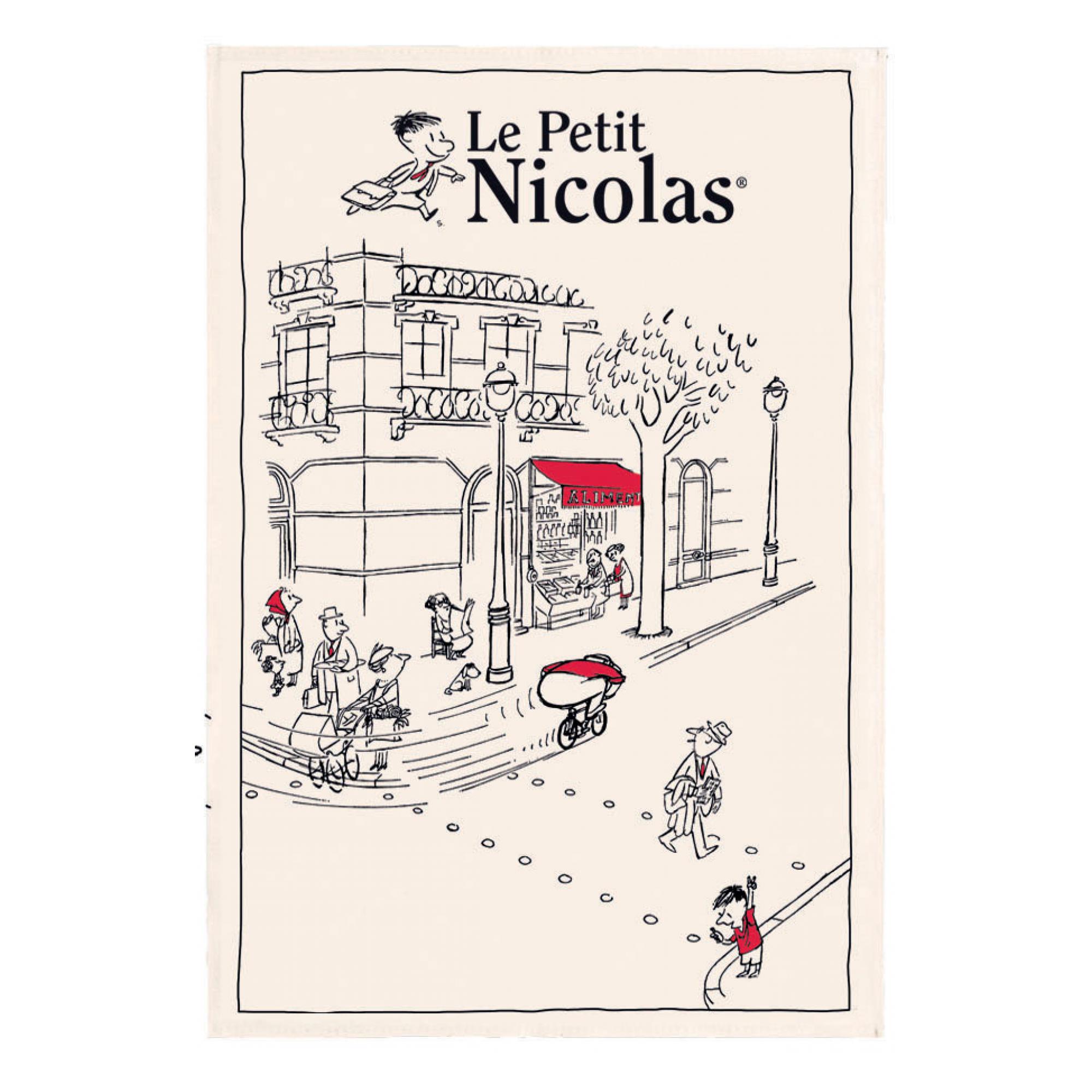Torchon petit nicolas en ville