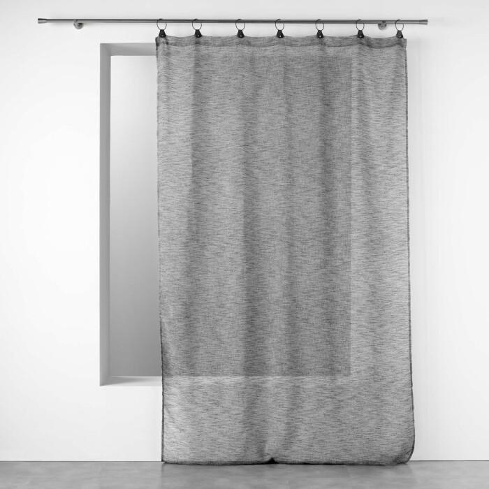 PANNEAU A ANNEAUX 140X240CM TISSE LINKA ANTHRACITE