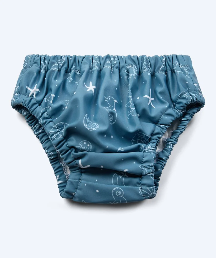Watery blebadebukser til børn - Foss Lining Nappy - Atlantic Blue
