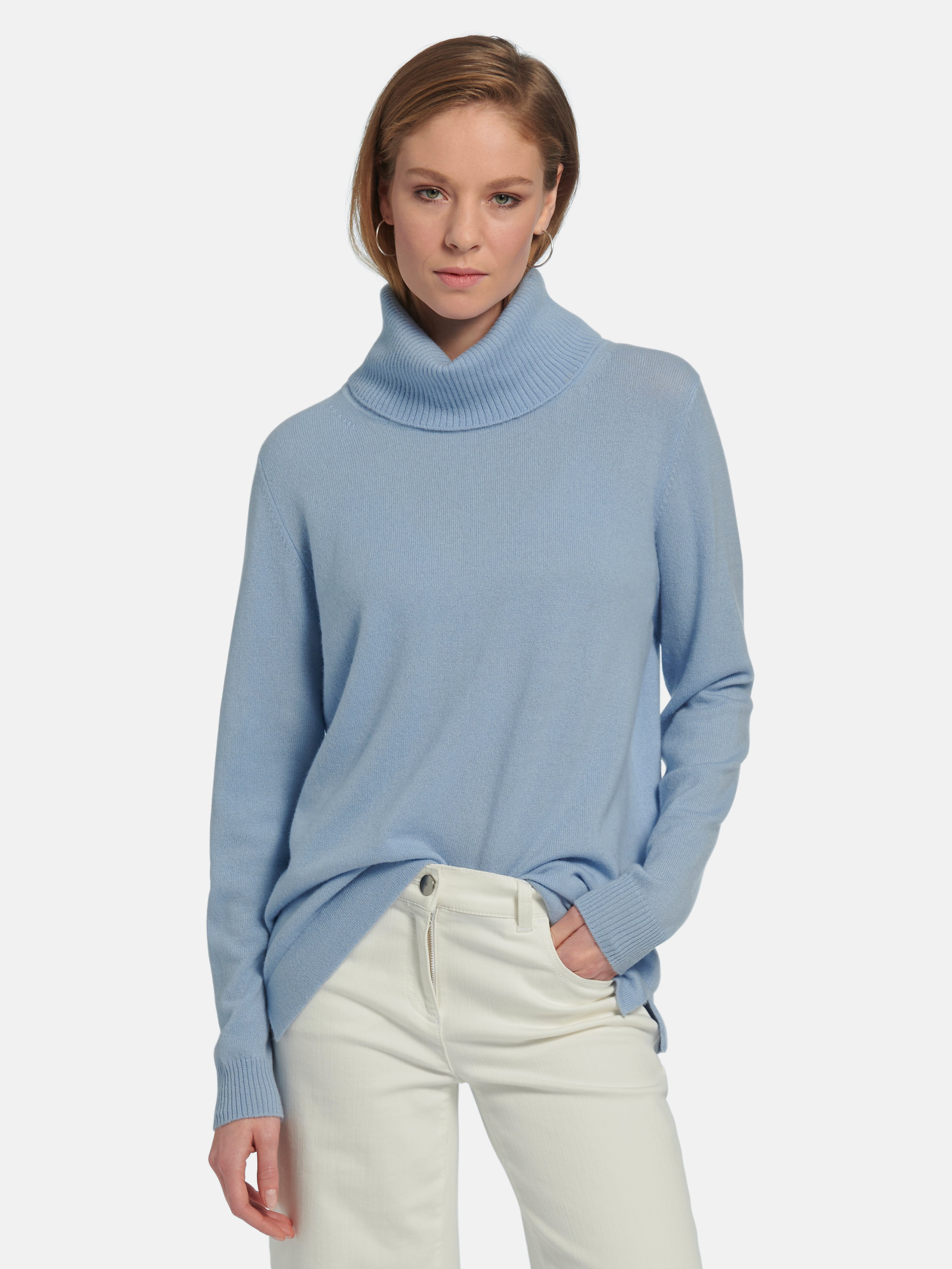Rollkragen-Pullover aus 100% Premium-Kaschmir