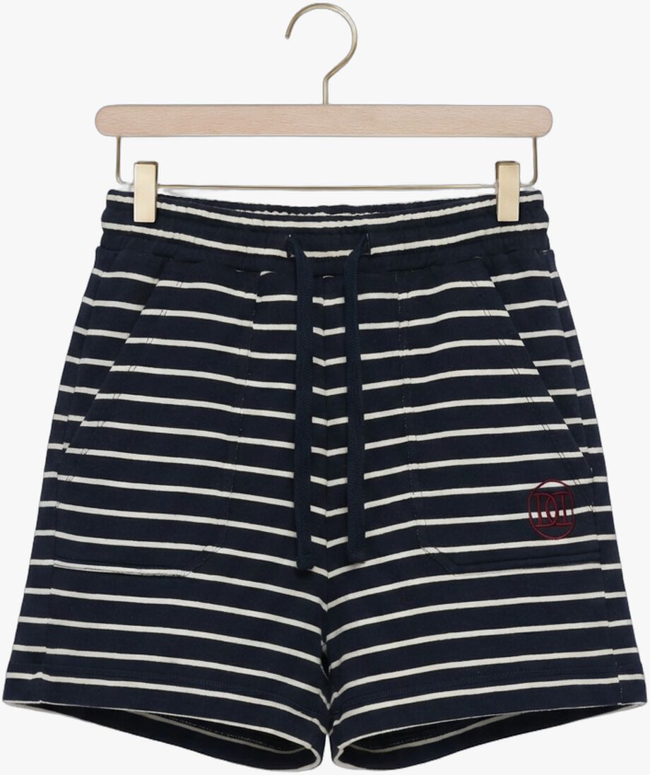 donkerblauwe deblon sports shorts dani striped shorts