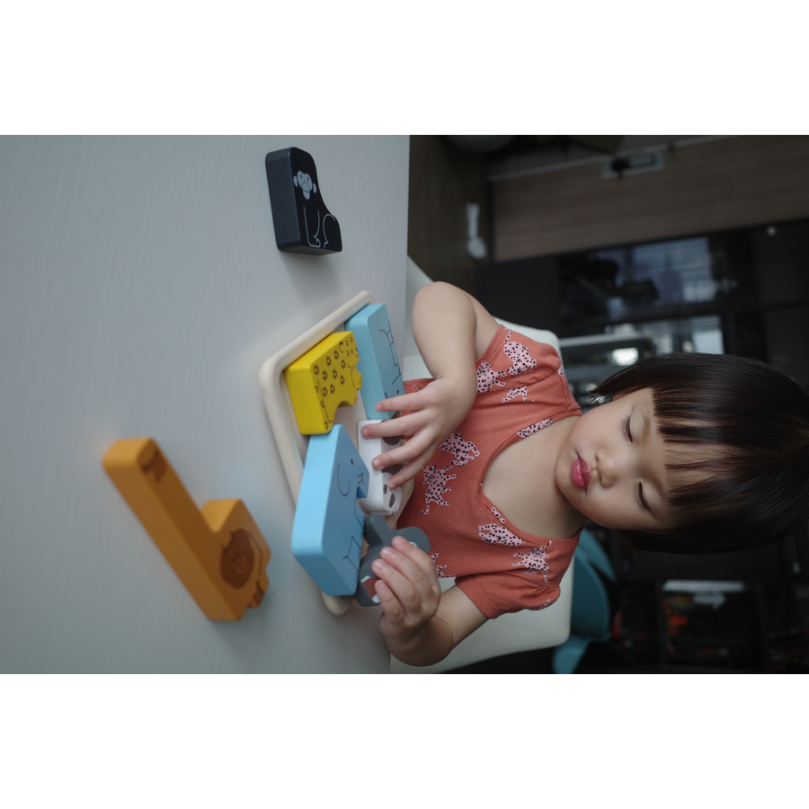 PlanToys Rahmenpuzzle Tiere
