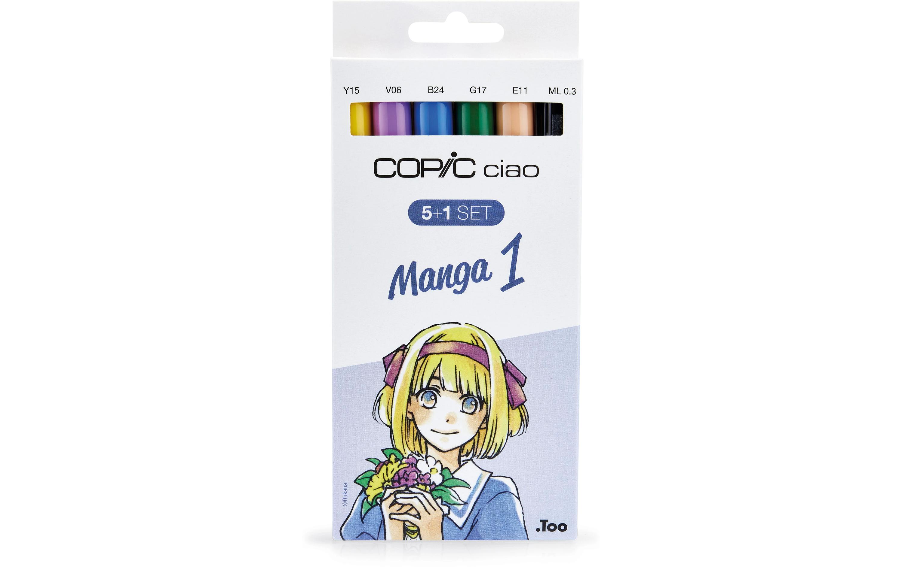 Grafikmarker Ciao 5+1 Set Manga 1Stifteset