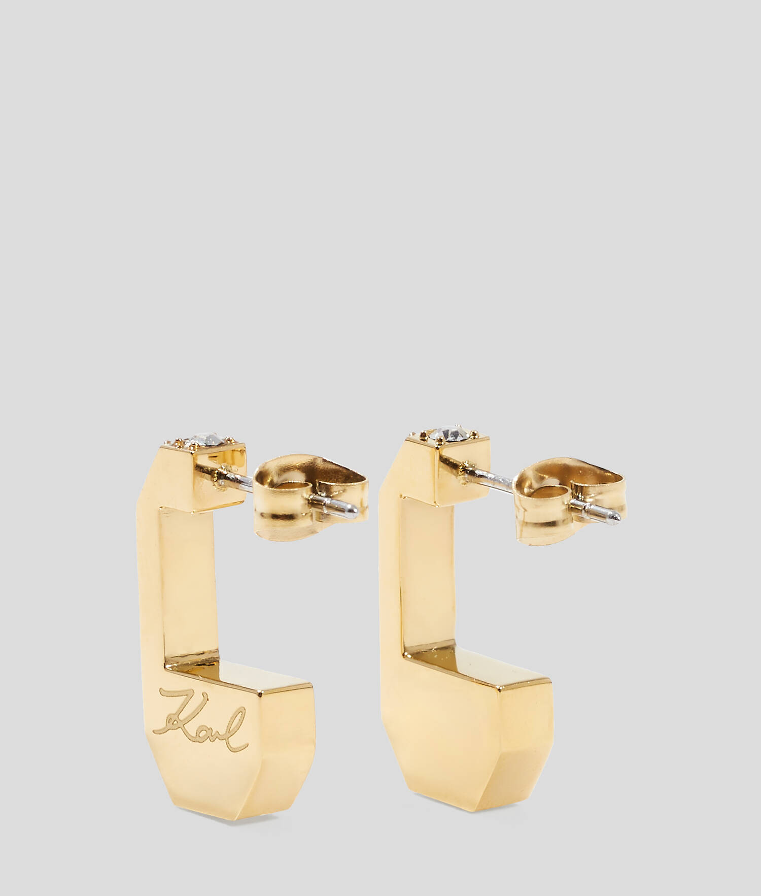 Boucles d'oreilles en cristaux - Or