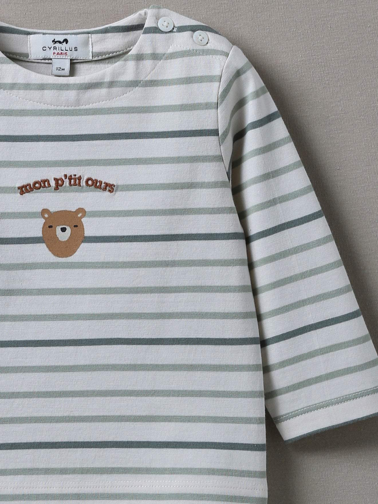 T-shirt marinière Bébé - Coton biologique