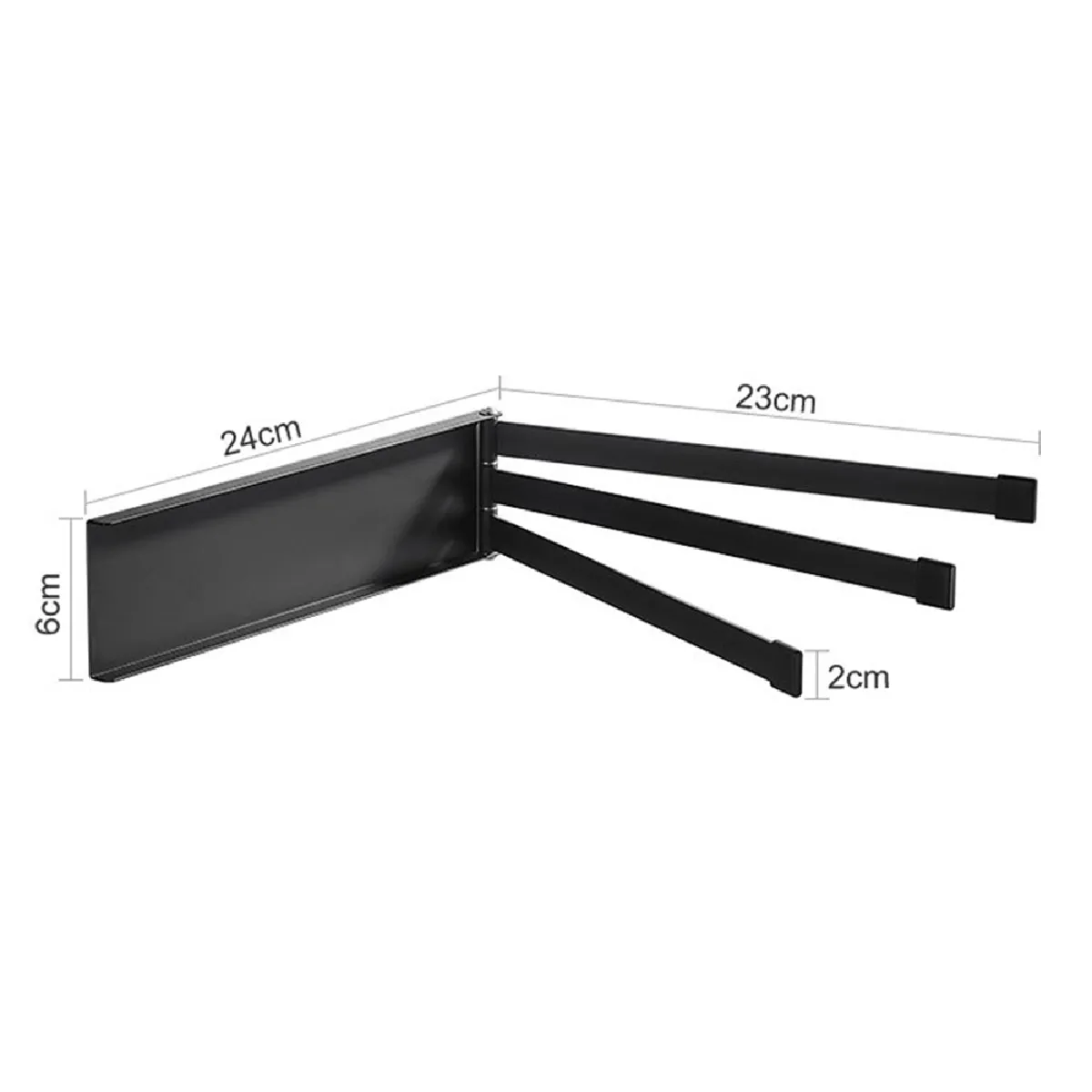 Porte-serviettes pivotant Universal - Acier inox
