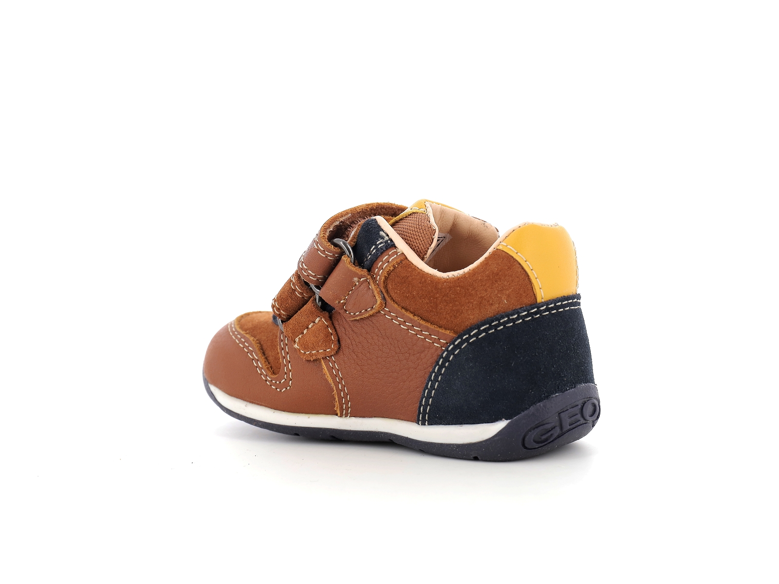 Geox-B EACH BOY-B260BA Cuir Multi-Marron