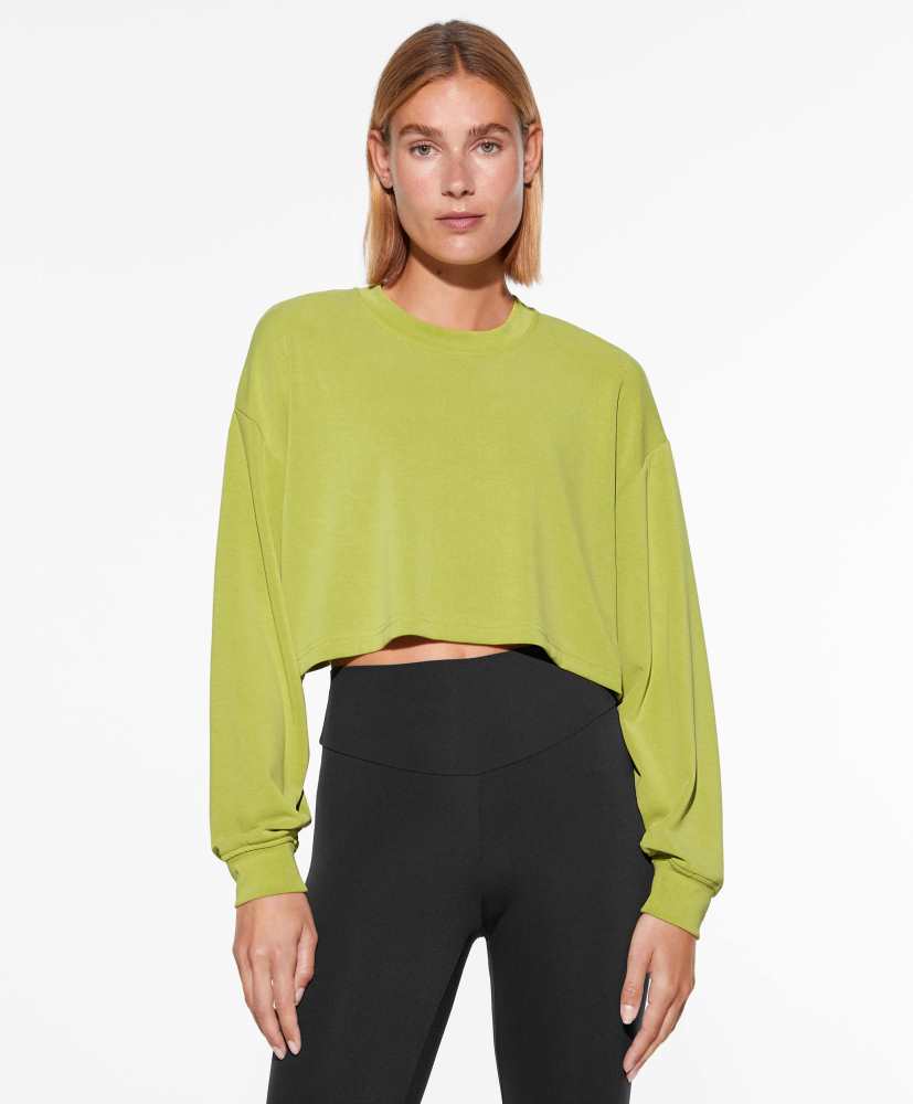 Moletom cropped de modal