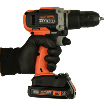 Black+Decker 18V klopboor incl. 1.5Ah accu+lader