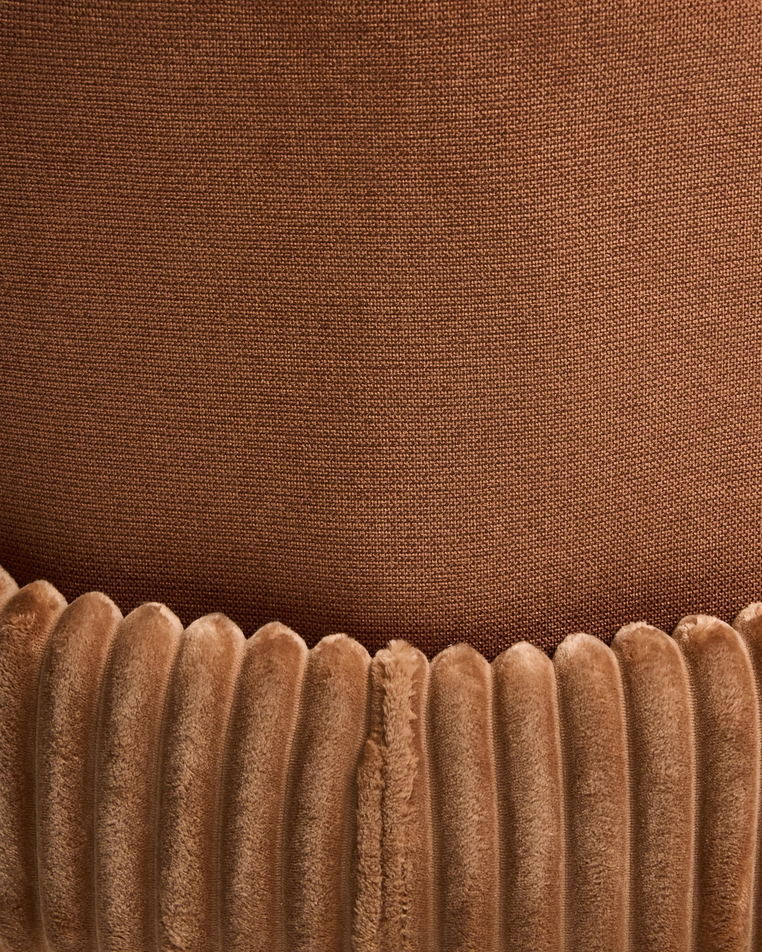 Set van 2 eetkamerstoelen AMITY Stof Bruin