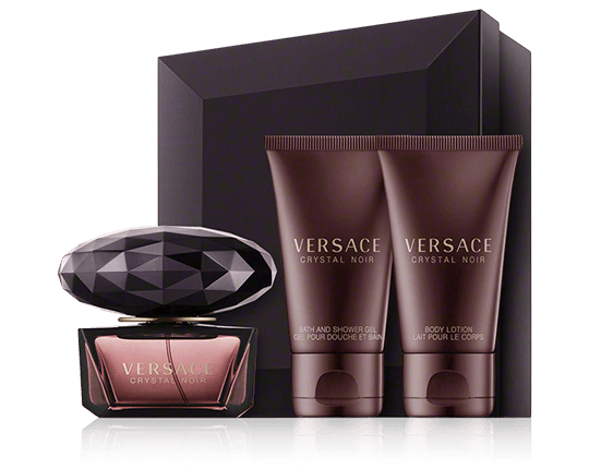 Versace Crystal Noir Set mit 2x Pflege 50ml-50ml-50ml