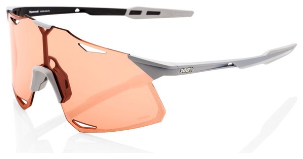 Lunettes 100% Hypercraft Gris / Verre Hiper Rouge Corail