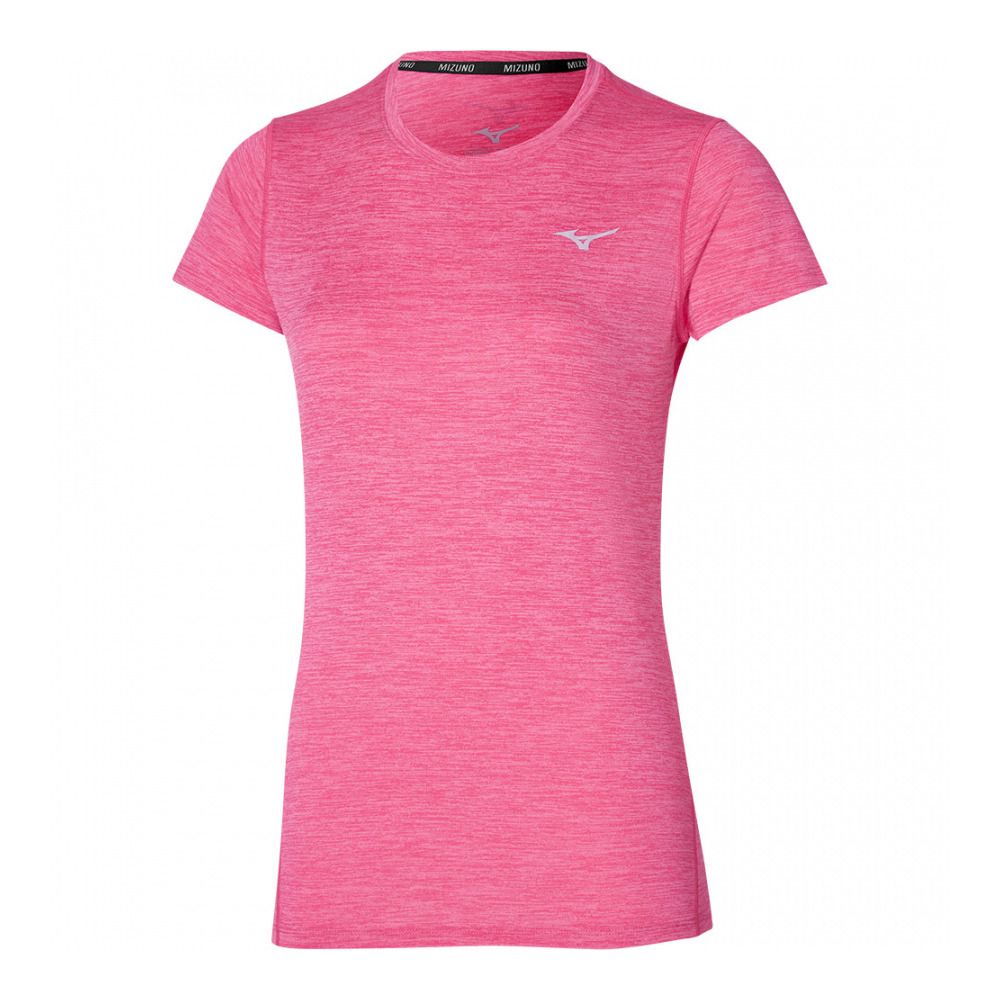 Mizuno IMPULSE CORE - Maillot Femme sangria sunset