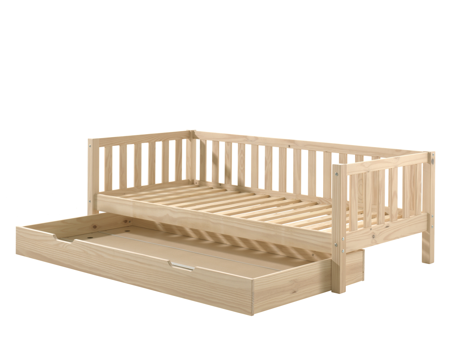 Kojenbett FRITZ - milky pine - mit Bettschublade - 90x200 cm