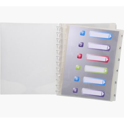 Exacompta Crystal - Protège document amovible à anneaux - 60 vues - A4
