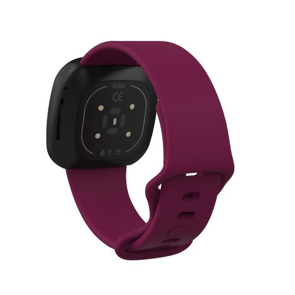 INF Fitbit Versa 3/Fitbit Sense armbånd silikon Burgundy (S)