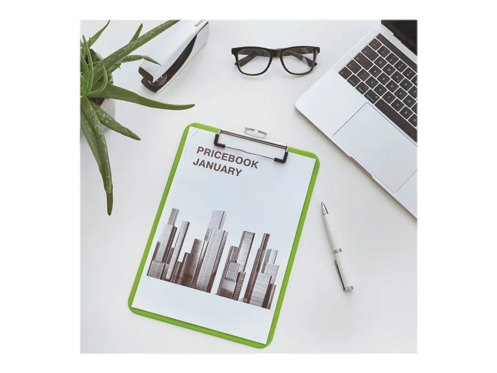 Clipboard Leitz WOW uden forside A4 grøn - (10 stk.)