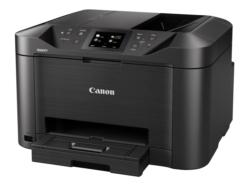 Canon MAXIFY MB5150 - Multifunktionsprinter - farve - blækprinter - A4 (210 x 297 mm), Legal (216 x 356 mm) (original) - A4/Legal (medie) - op til 22 spm (kopiering) - op til 24 ipm (udskriver) - 250 ark - 33.6 Kbps - LAN, Wi-Fi(n), USB vært, USB 2.0