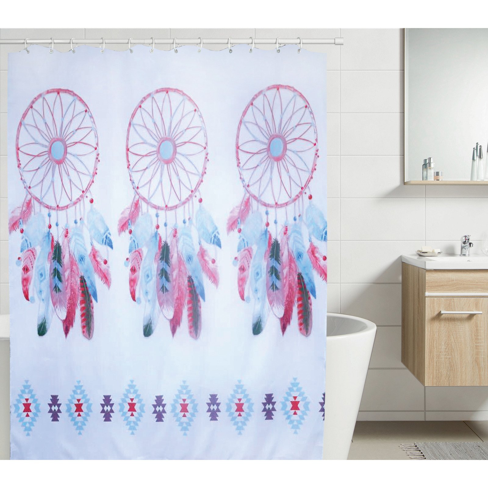 Duschvorhang Lila Flower 180 x 180 cm