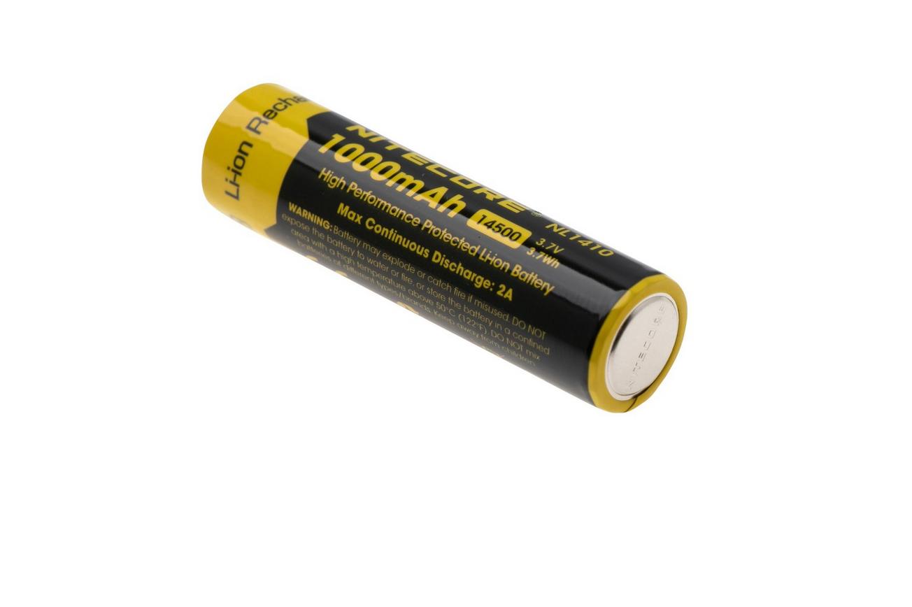 Nitecore NL1410, 14500 oplaadbare Li-ion accu, 1000 mAh