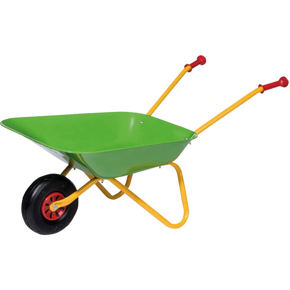 Kinderschubkarre - grün-gelb - Metall