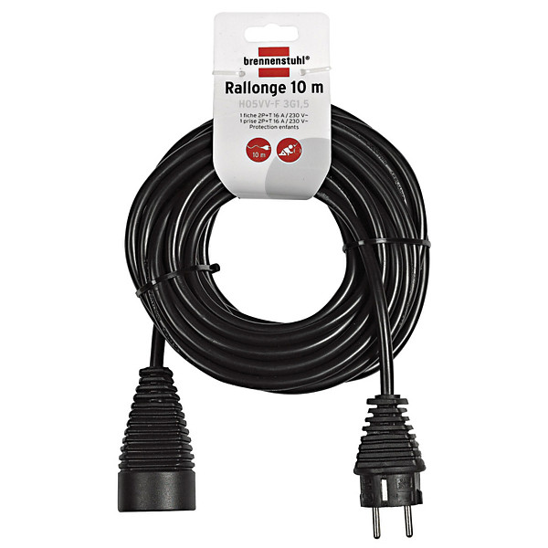 Rallonge électrique pro Brennenstuhl, noire, 10 m
