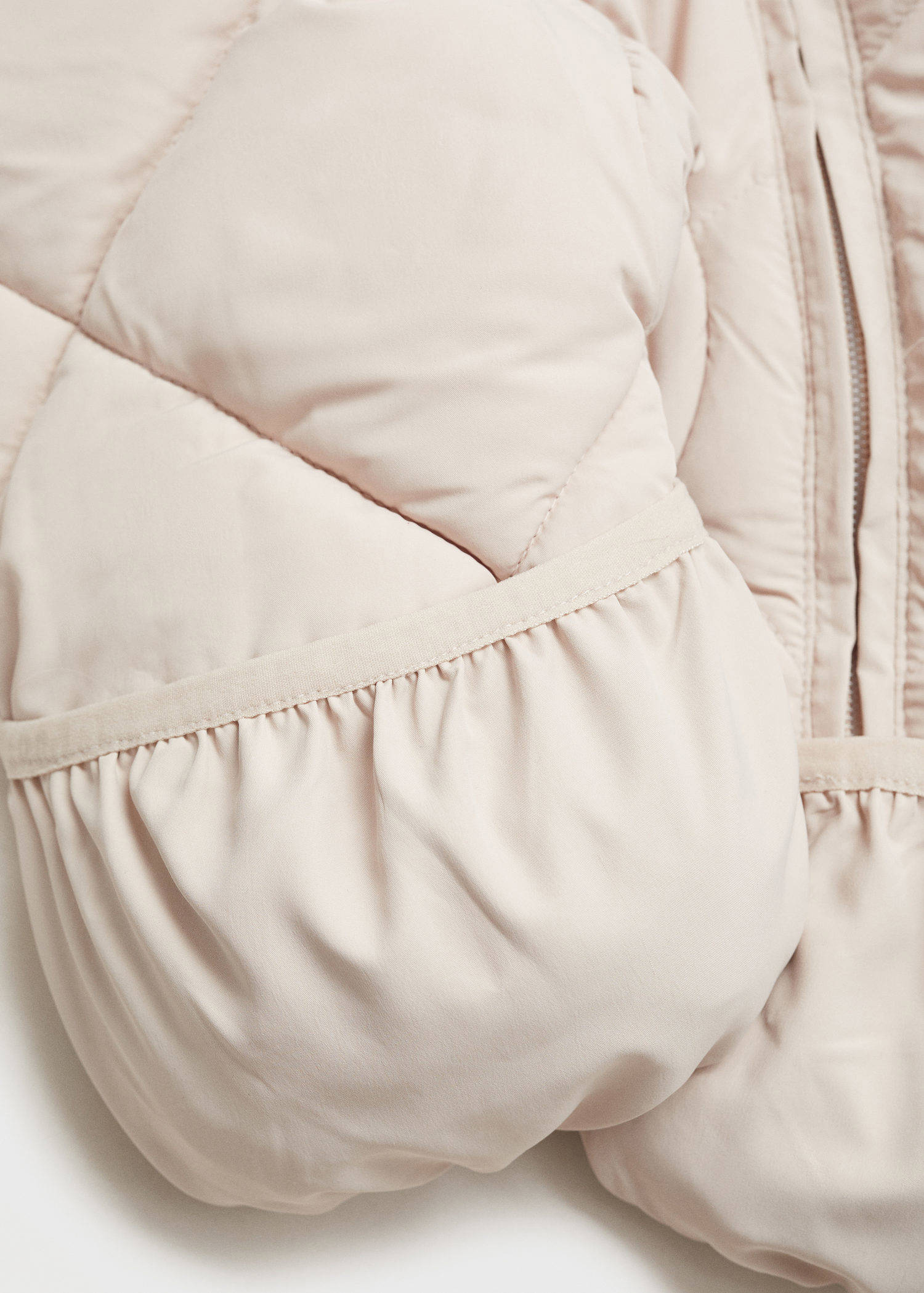 Mango Kids gevoerd baby winterpak beige