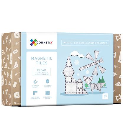 Connetix Magnets?t - 34 Dele - Clear