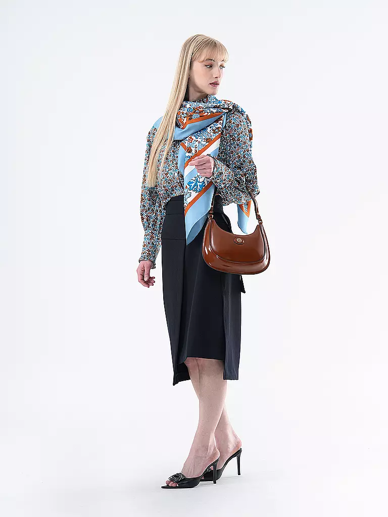 TORY BURCH Ledertasche - Henkeltasche ROBINSON SPAZZOLATO braun